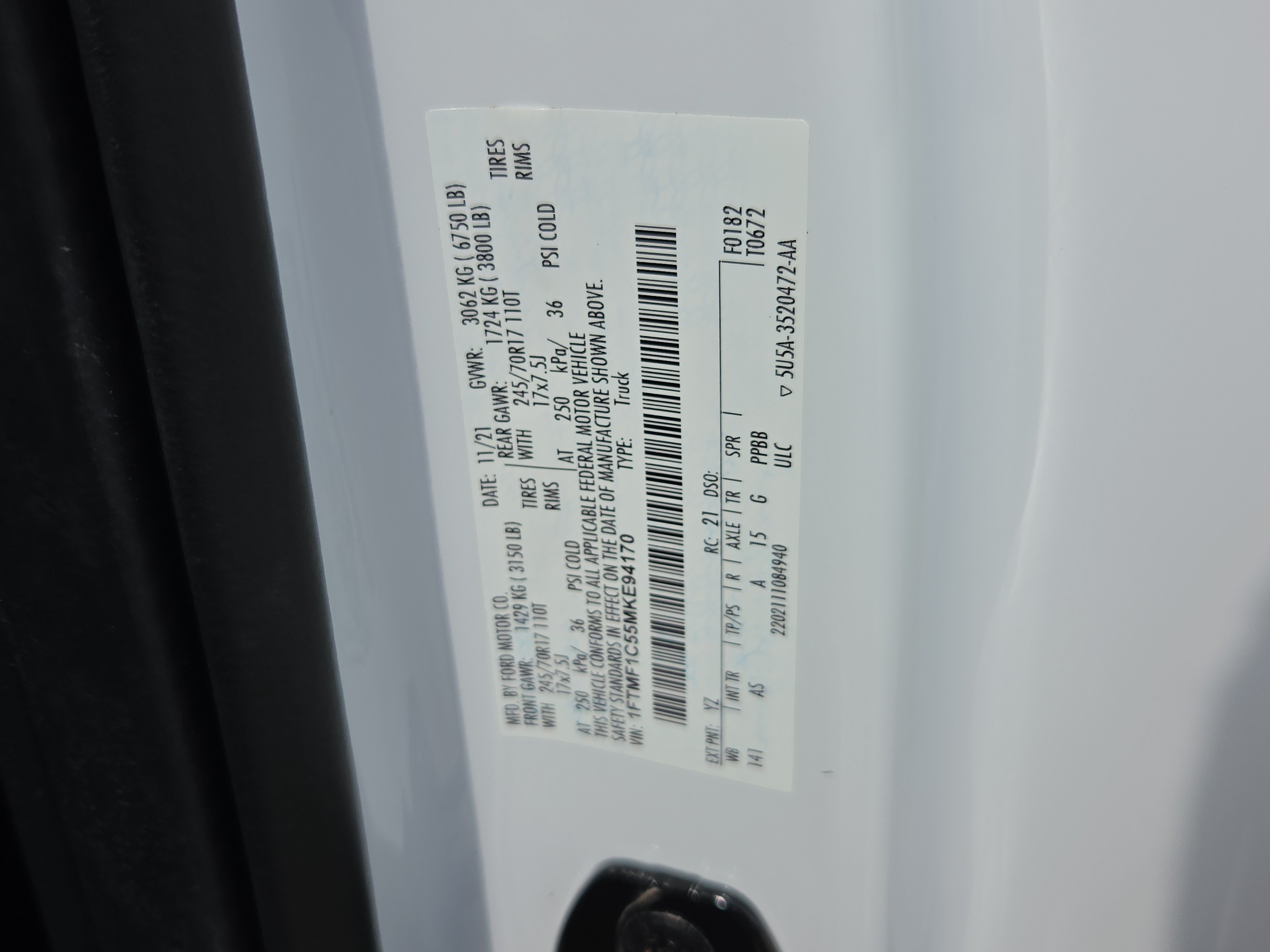Used 2021 Ford F150 XL w/ Equipment Group 101A High RWD image 27