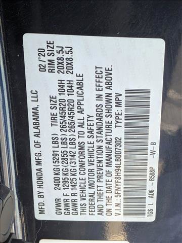 Certified 2020 Honda Passport Touring image 27