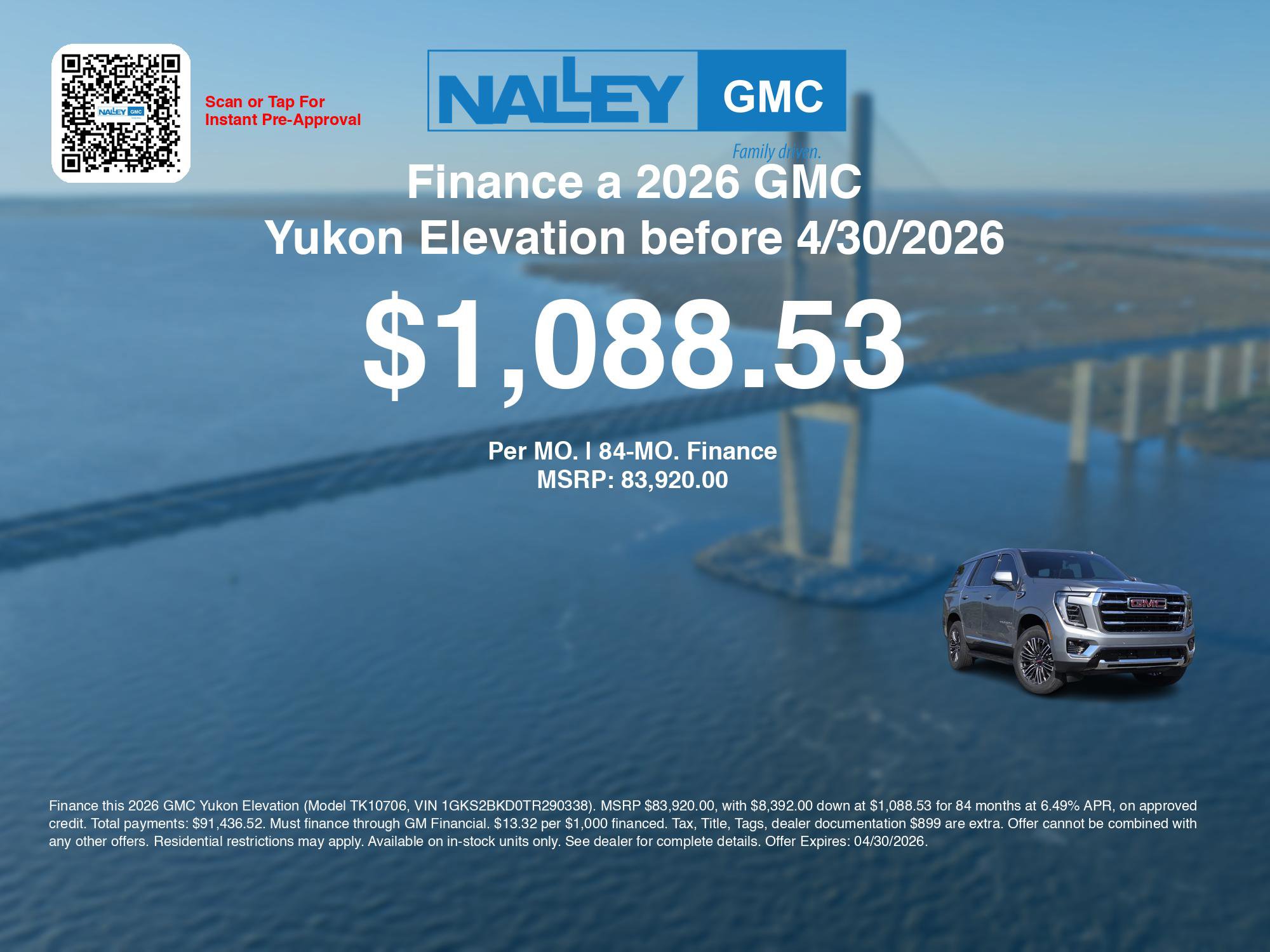 New 2026 GMC Yukon Elevation w/ Elevation Premium Package image 7