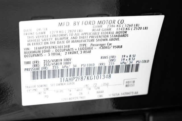 Used 2019 Ford Taurus Limited image 52