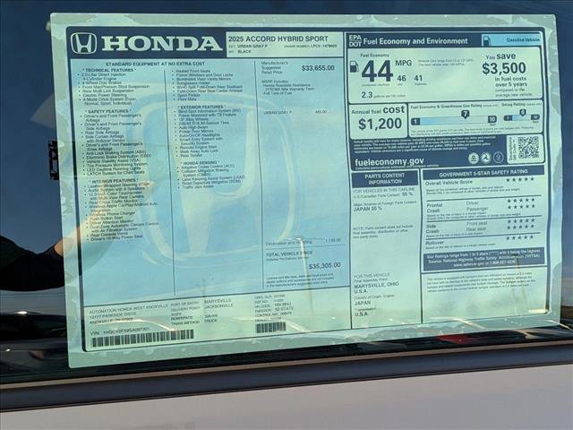 New 2025 Honda Accord Sport image 17