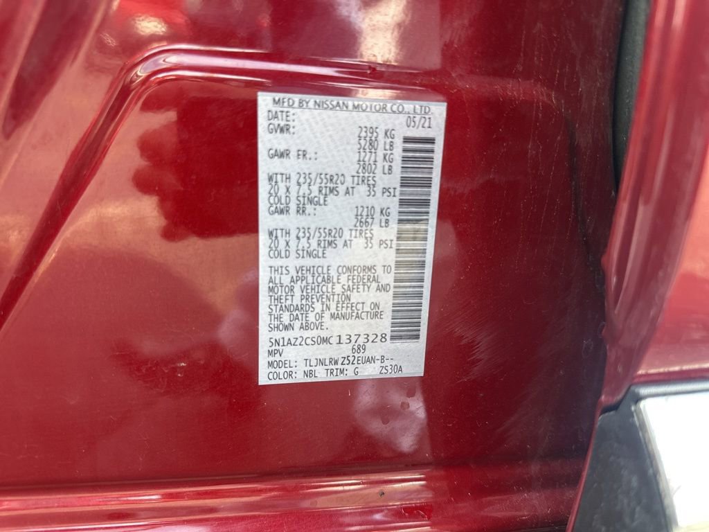 Used 2021 Nissan Murano SL w/ SL Moonroof Package image 43