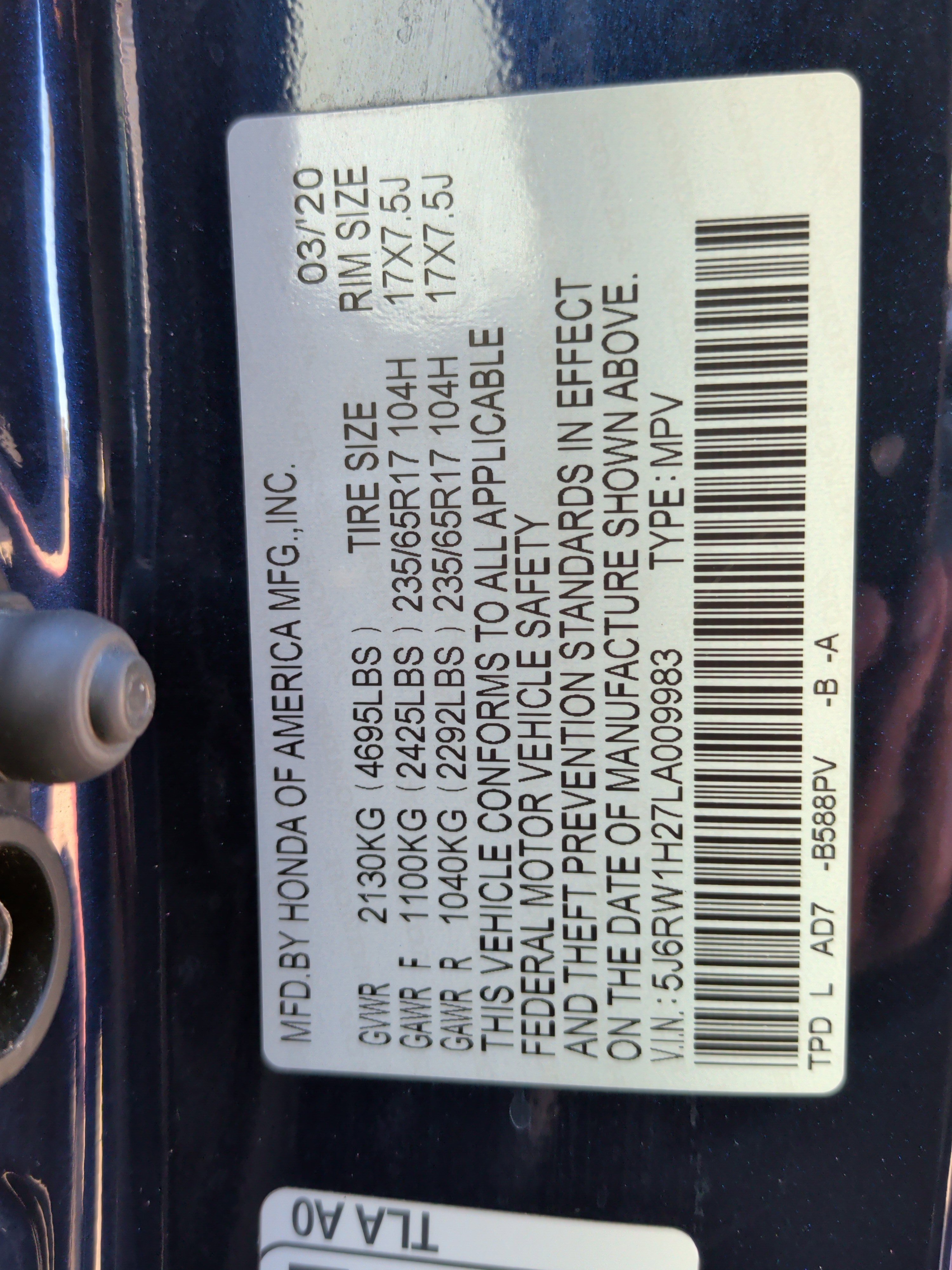 Used 2020 Honda CR-V LX image 32