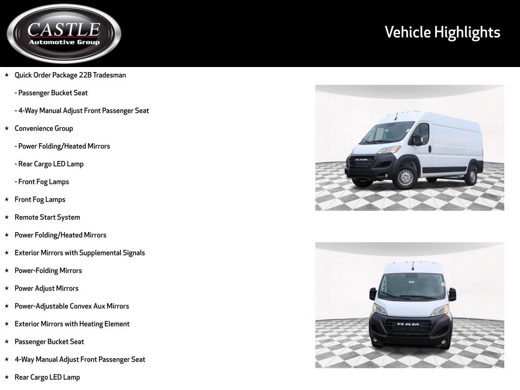 New 2026 RAM ProMaster 2500 w/ Convenience Group FWD image 3