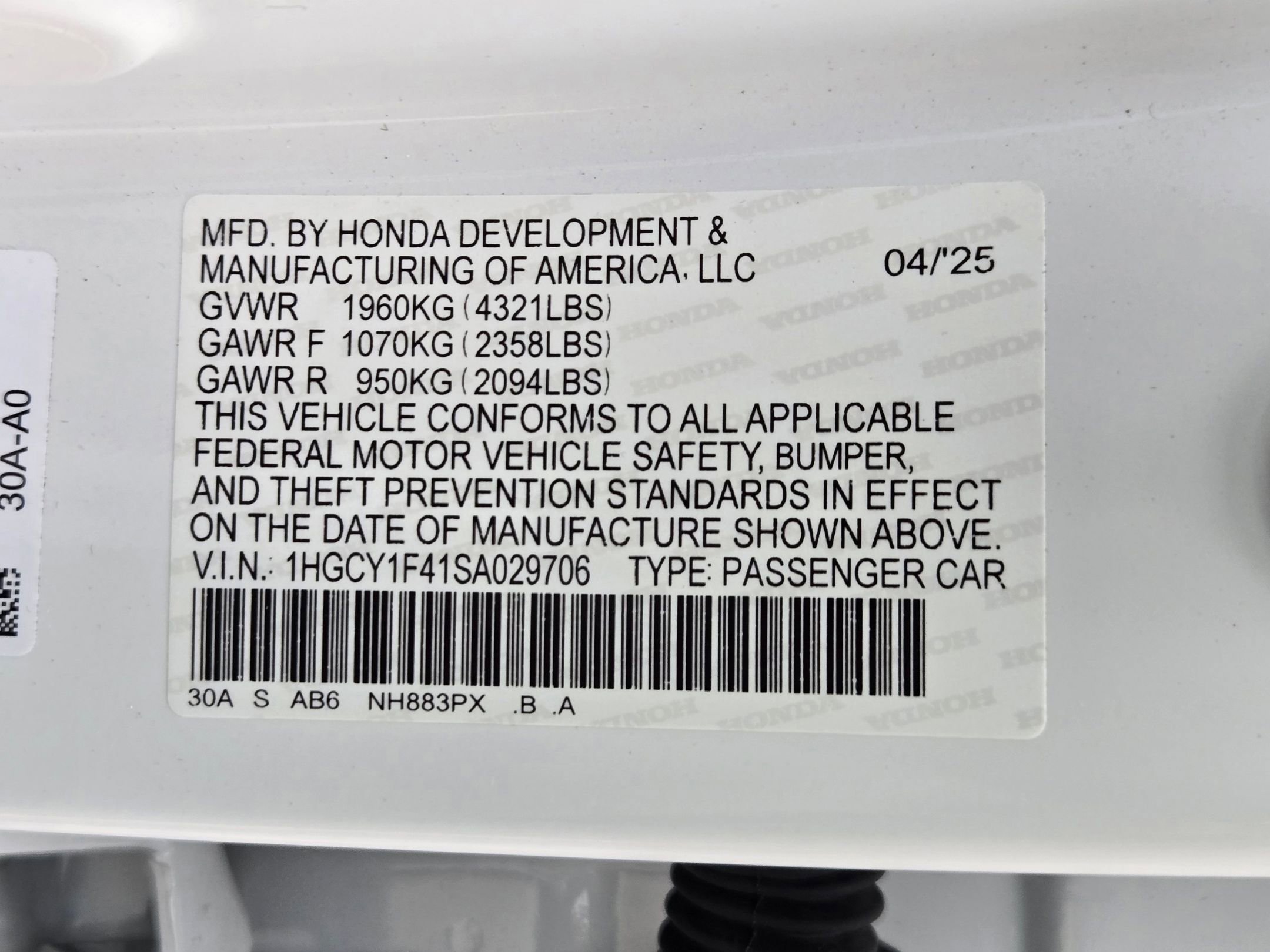 Certified 2025 Honda Accord SE image 33