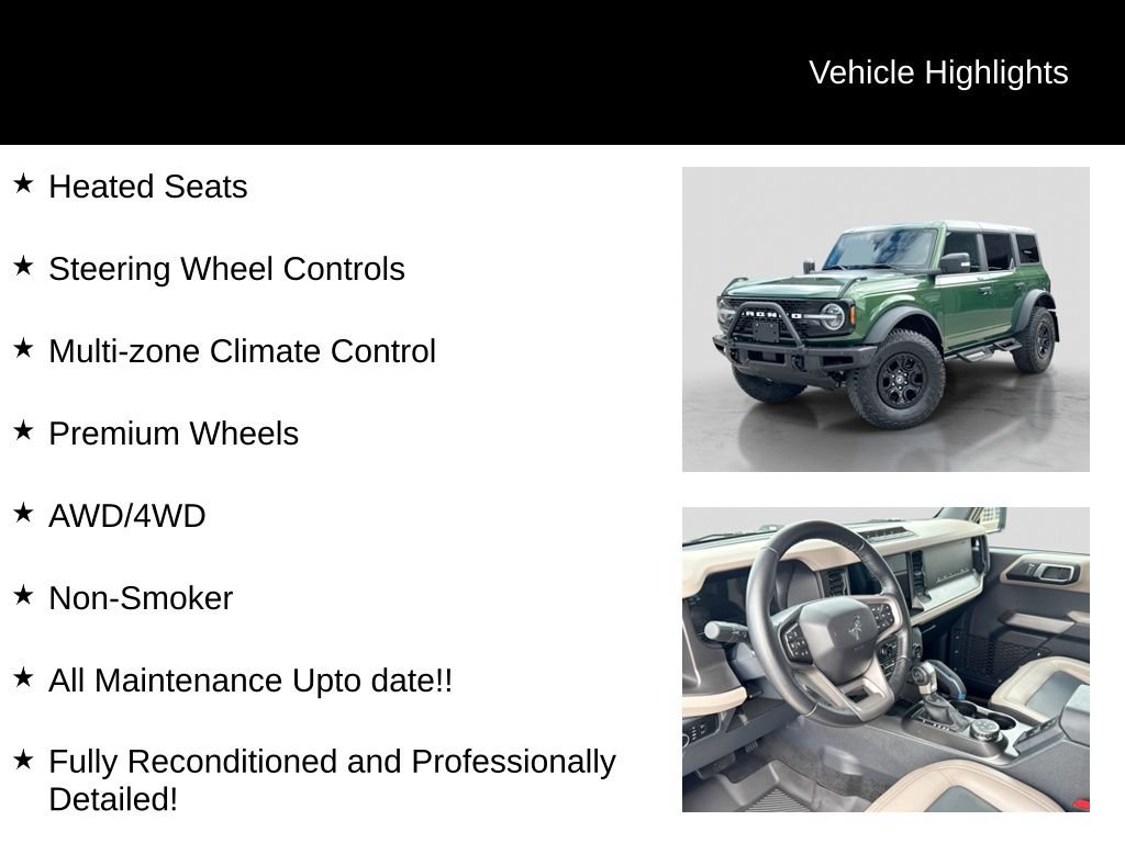 Certified 2023 Ford Bronco Wildtrak AWD/4WD image 22