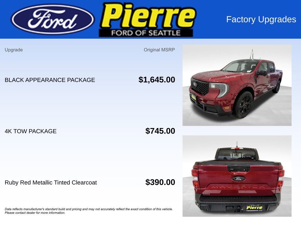 New 2025 Ford Maverick Lariat w/ Black Appearance Package image 13