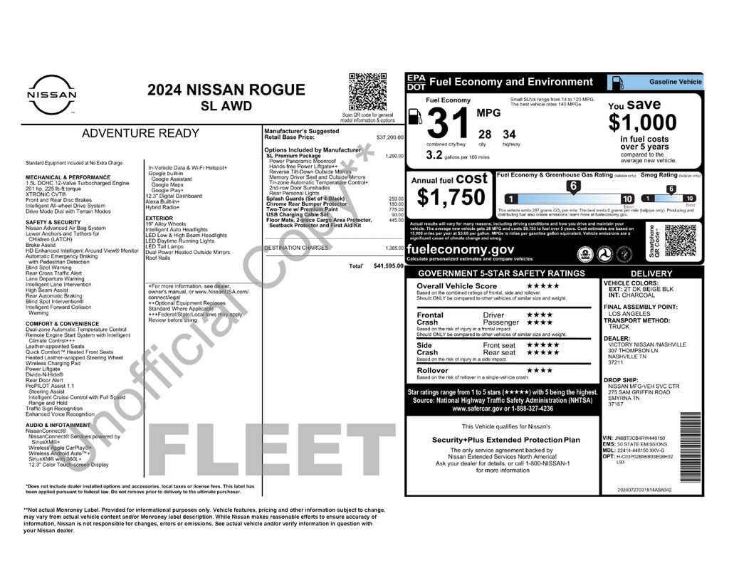 Certified 2024 Nissan Rogue SL w/ SL Premium Package image 6