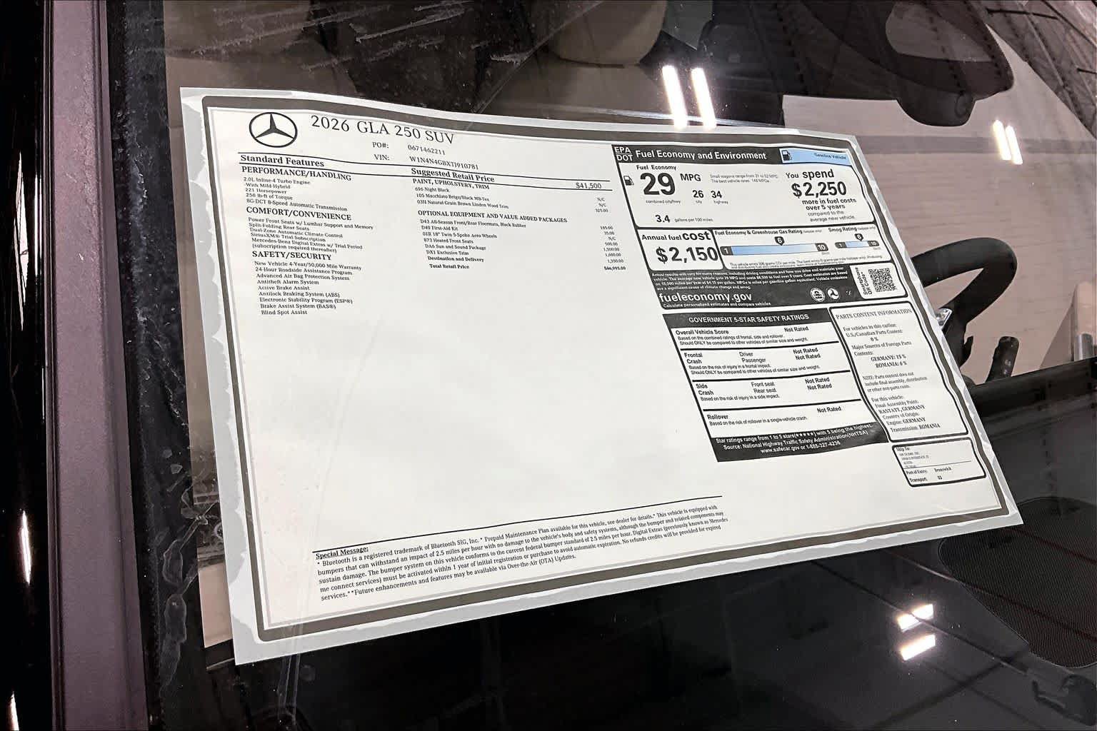 New 2026 Mercedes-Benz GLA 250 image 21
