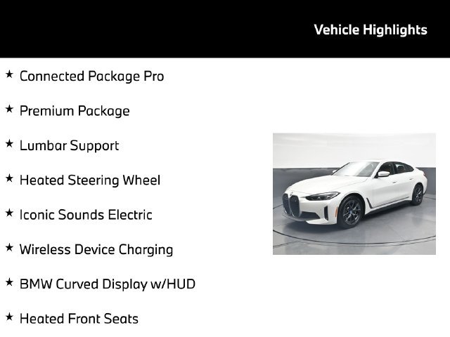 Certified 2024 BMW i4 eDrive35 w/ Premium Package RWD image 5