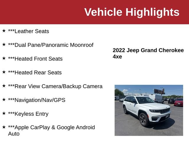 Used 2022 Jeep Grand Cherokee Limited 4xe AWD/4WD image 10