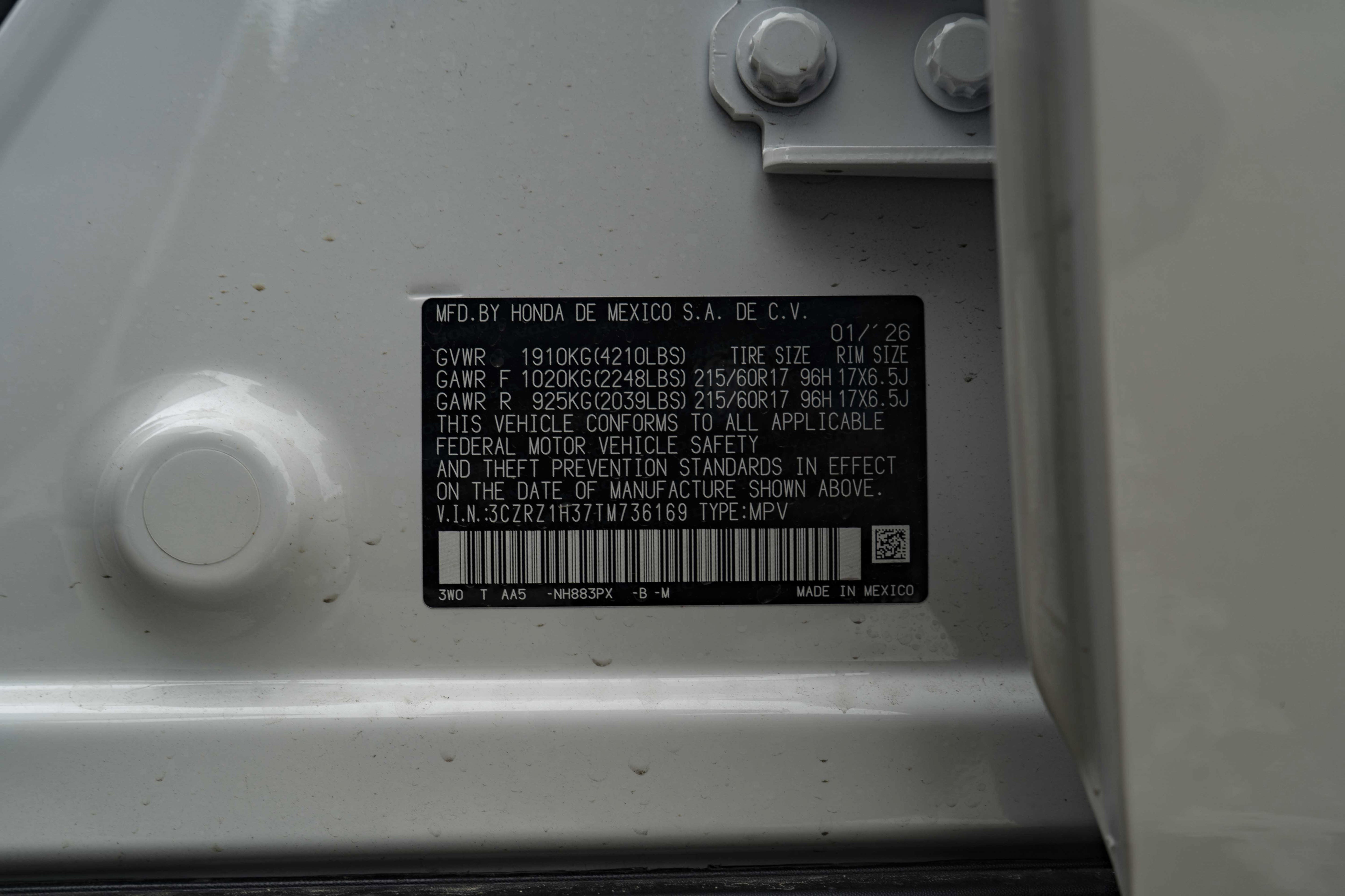 Certified 2026 Honda HR-V LX image 43