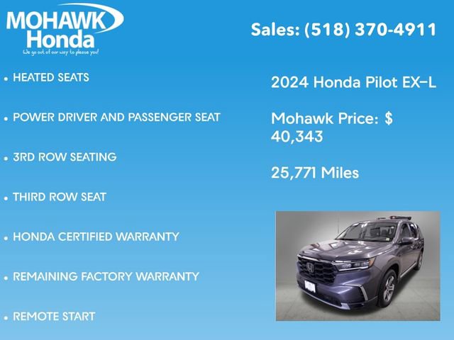 Certified 2024 Honda Pilot EX-L image 16
