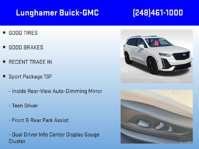 Certified 2024 Cadillac XT6 Sport w/ Technology Package AWD/4WD image 6