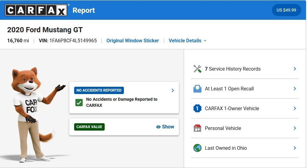 Used 2020 Ford Mustang GT w/ Black Accent Package RWD image 6