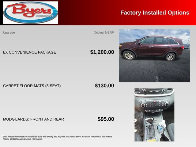 Used 2016 Kia Sorento AWD w/ LX Convenience Package image 10
