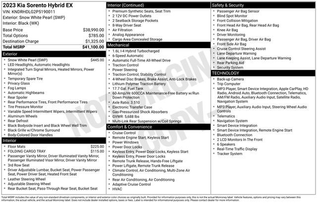 Used 2023 Kia Sorento EX image 22