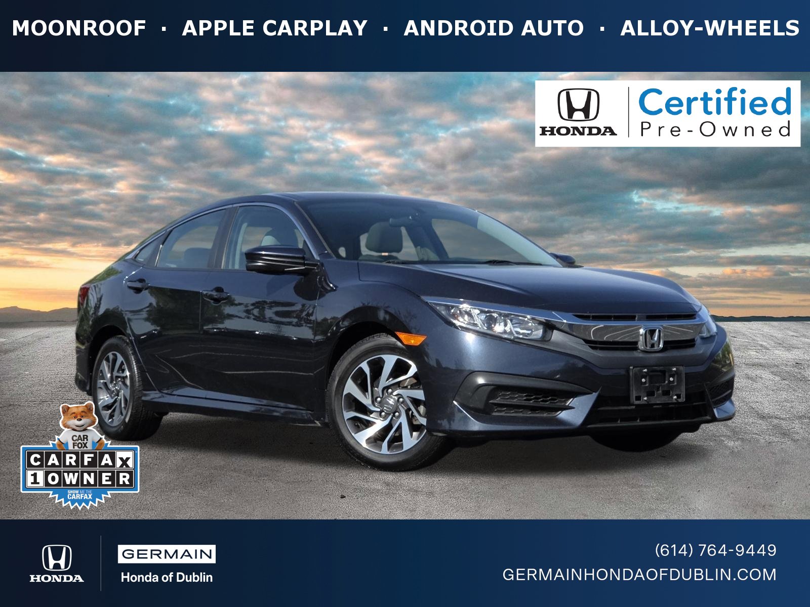 Used 2016 Honda Civic EX image 1