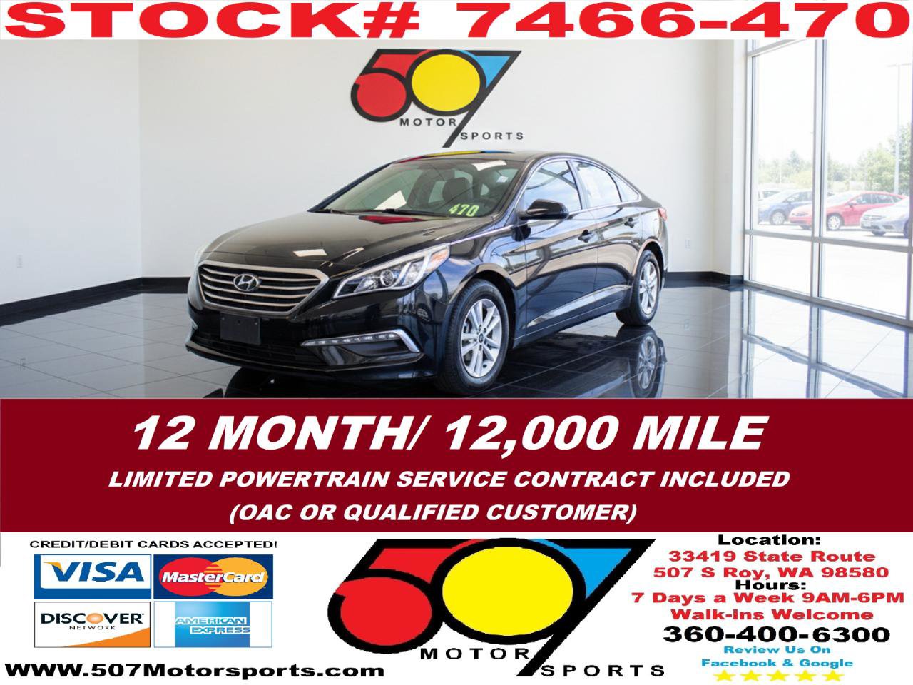 Used 2015 Hyundai Sonata SE image 1
