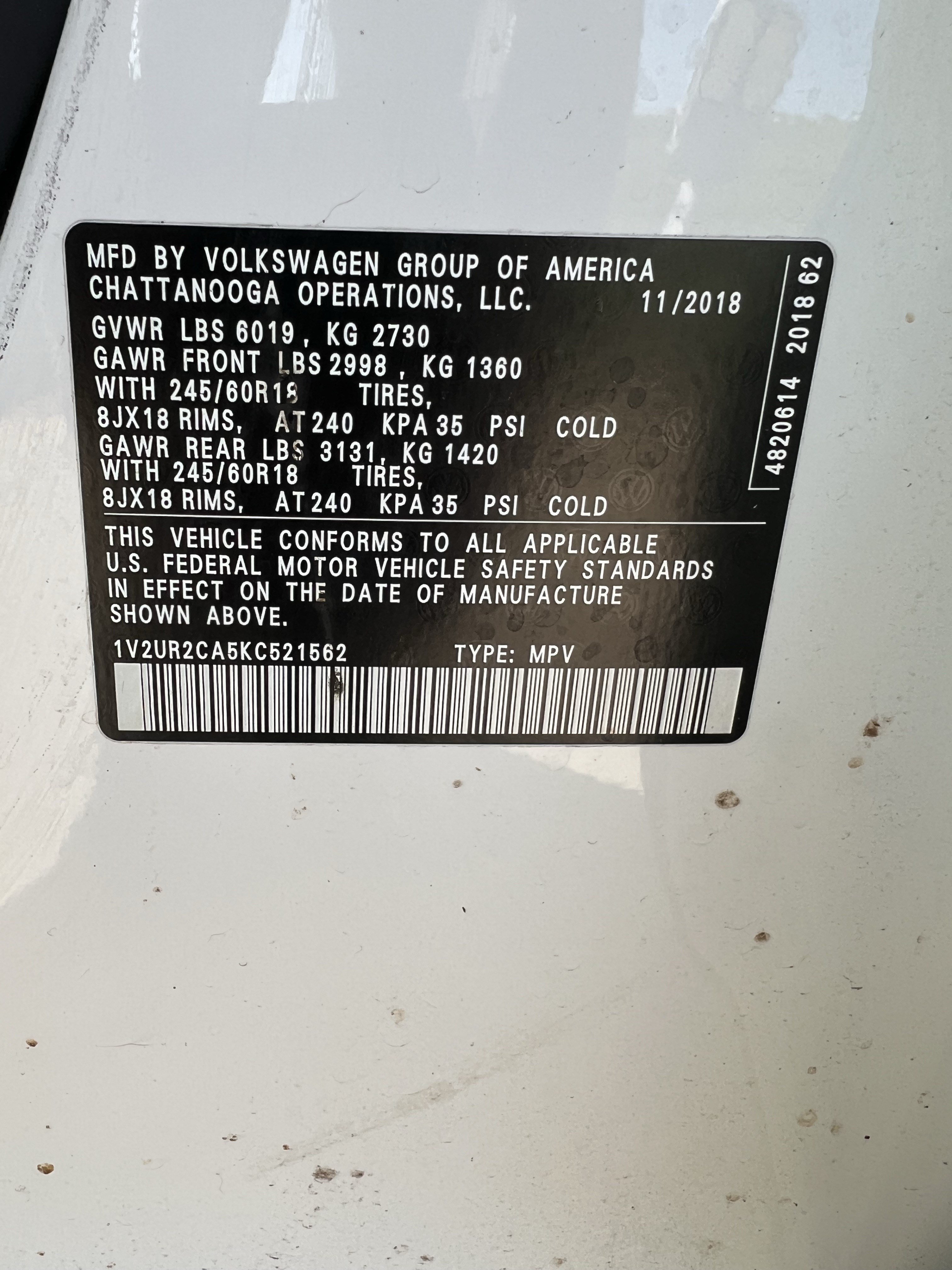 Used 2019 Volkswagen Atlas SE w/ Towing Package AWD/4WD image 37