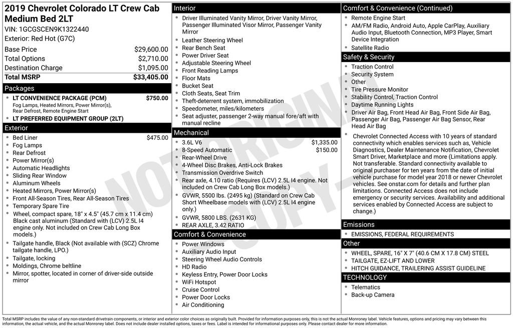 Used 2019 Chevrolet Colorado LT w/ LT Convenience Package image 4