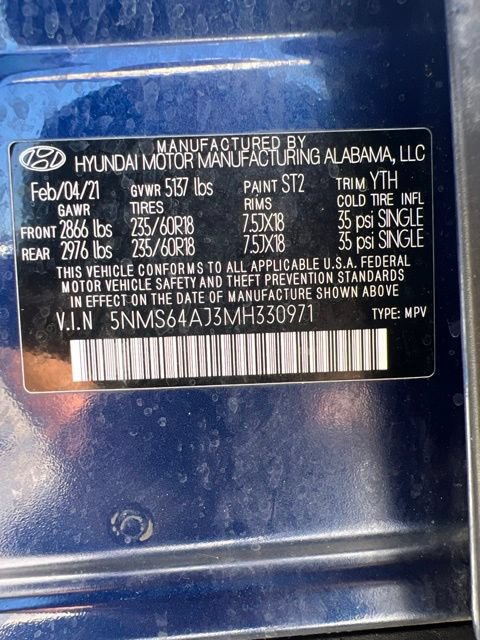 Used 2021 Hyundai Santa Fe SEL w/ Convenience Package FWD image 35