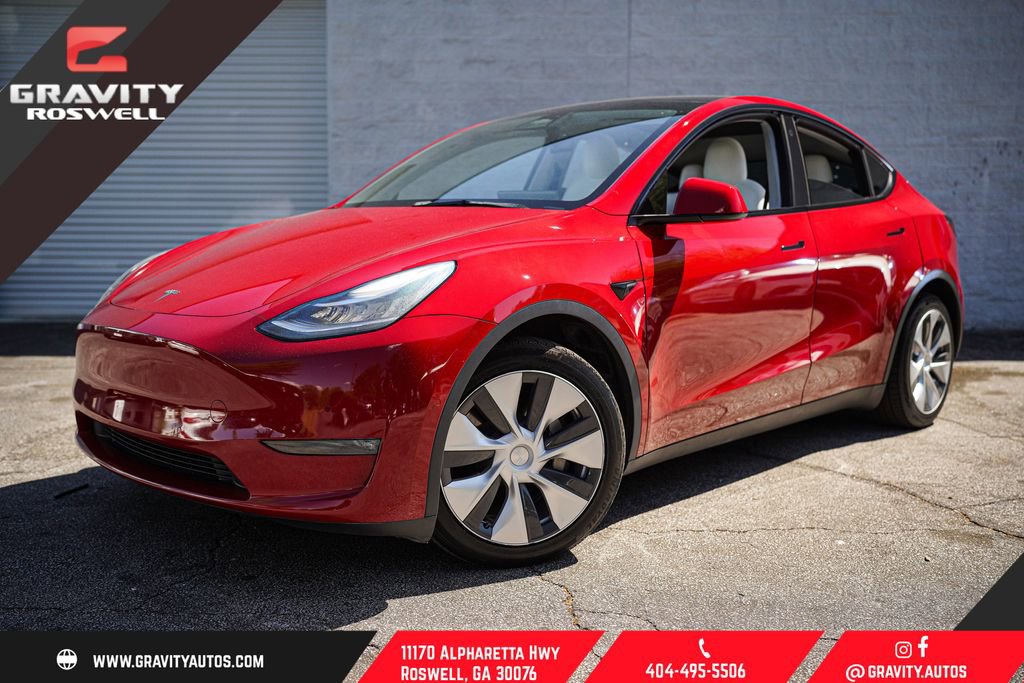 Used 2021 Tesla Model Y Long Range AWD/4WD image 1