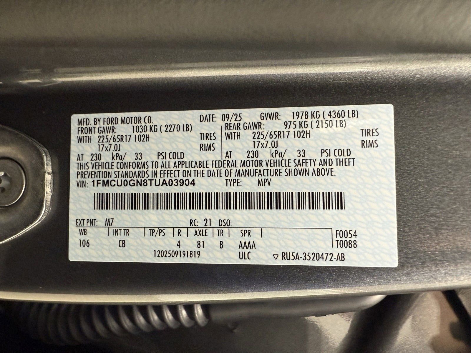 New 2026 Ford Escape Active w/ Active Premium Tech Pack image 14