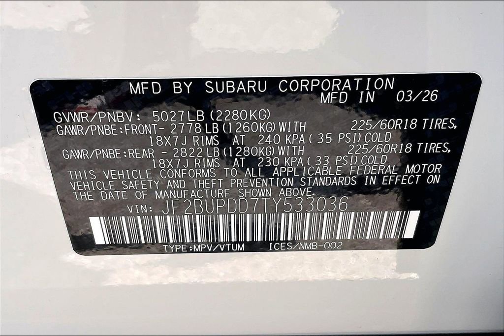 New 2026 Subaru Outback Limited AWD/4WD image 16