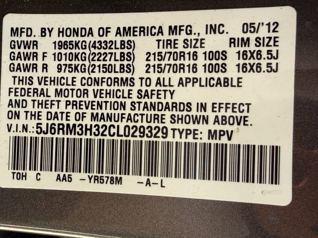 Used 2012 Honda CR-V LX image 23