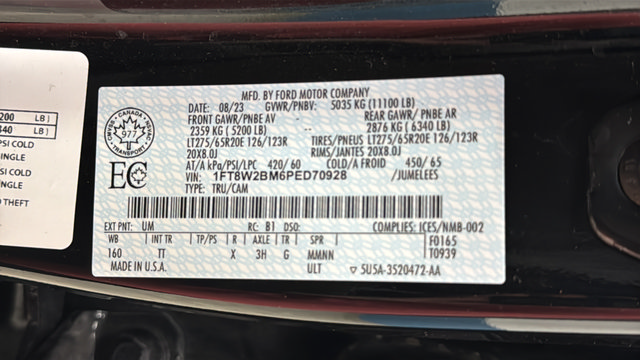 Used 2023 Ford F250 Limited AWD/4WD image 29