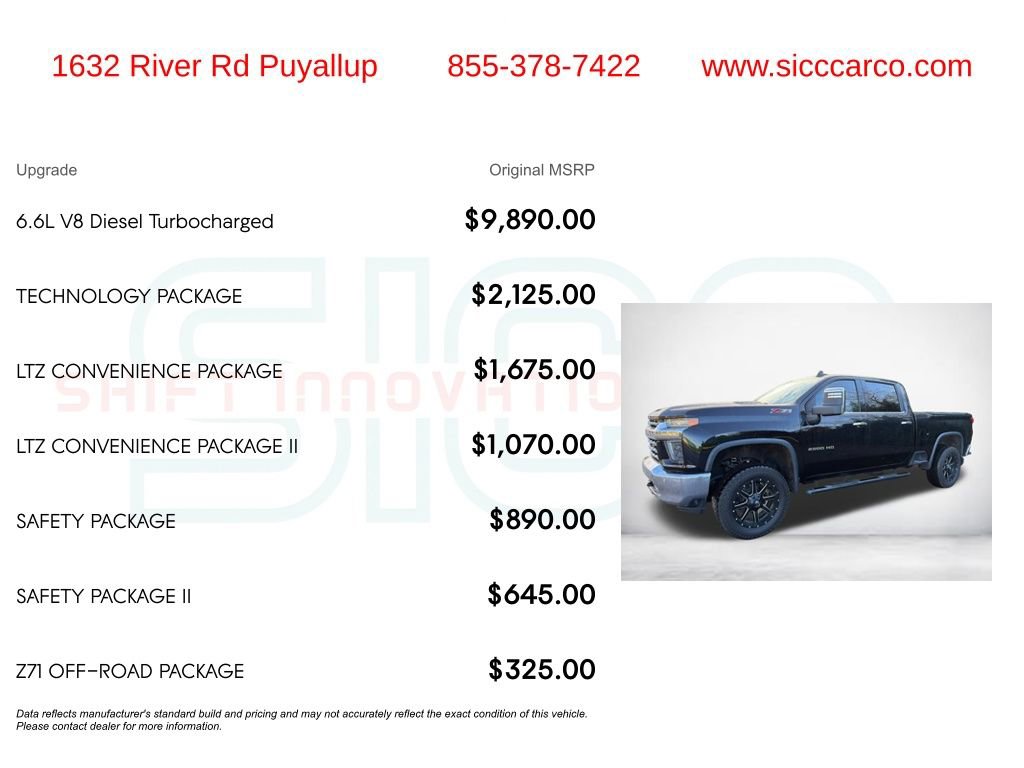 Used 2020 Chevrolet Silverado 2500 LTZ w/ Technology Package image 5