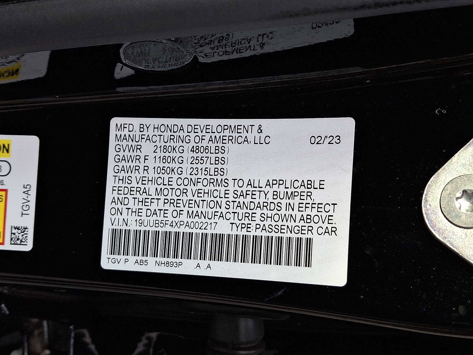 Certified 2023 Acura TLX w/ Technology Package FWD image 28