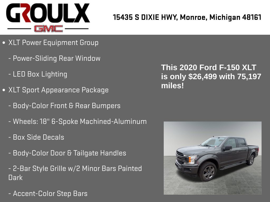Used 2020 Ford F150 XLT w/ Equipment Group 302A Luxury AWD/4WD image 22