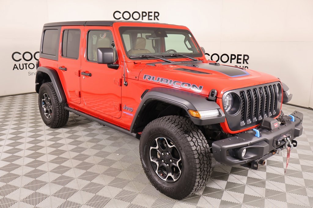 Used 2021 Jeep Wrangler Unlimited Rubicon 4xe w/ Steel Bumper Group image 1