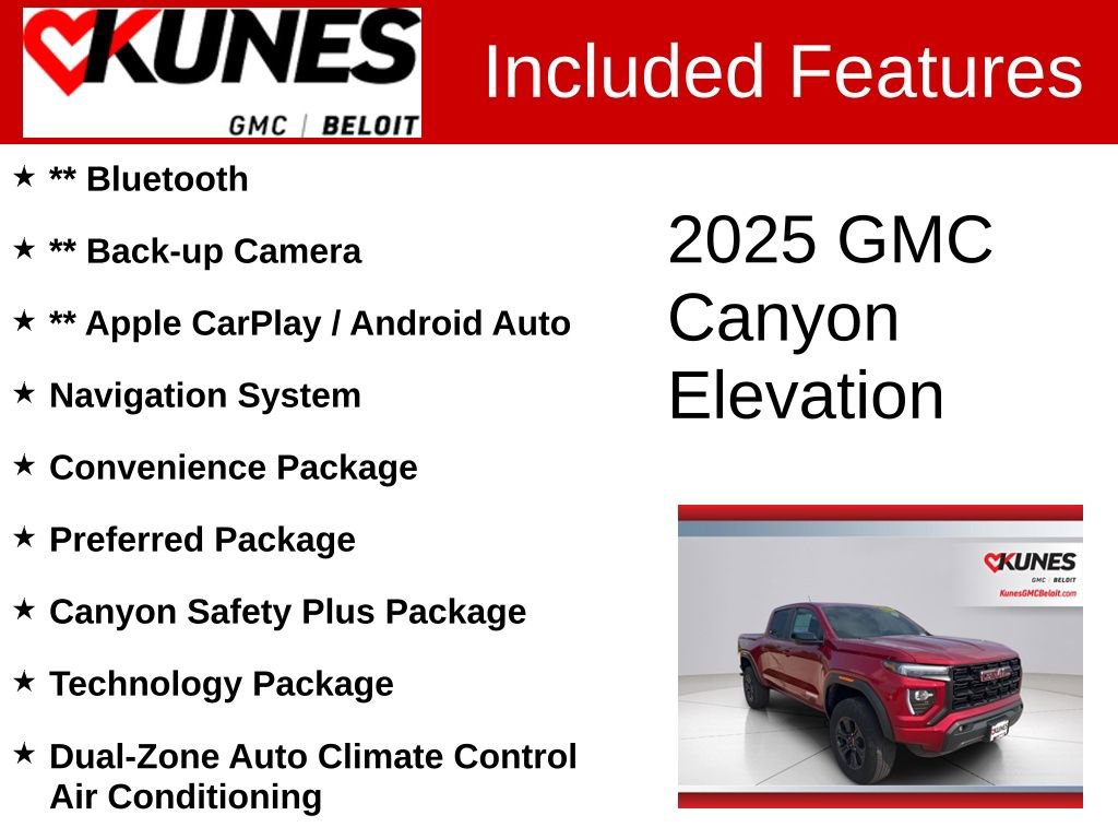 New 2025 GMC Canyon Elevation w/ Convenience Package image 2