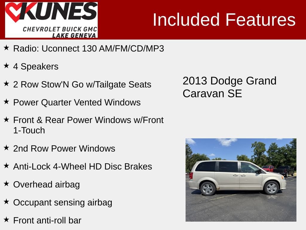 Used 2013 Dodge Grand Caravan SE FWD image 2