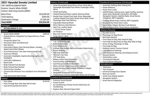 Used 2021 Hyundai Sonata Limited image 7