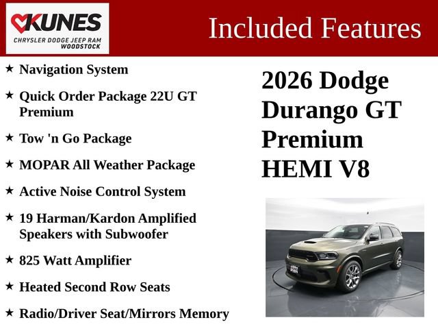 New 2026 Dodge Durango GT AWD/4WD image 3
