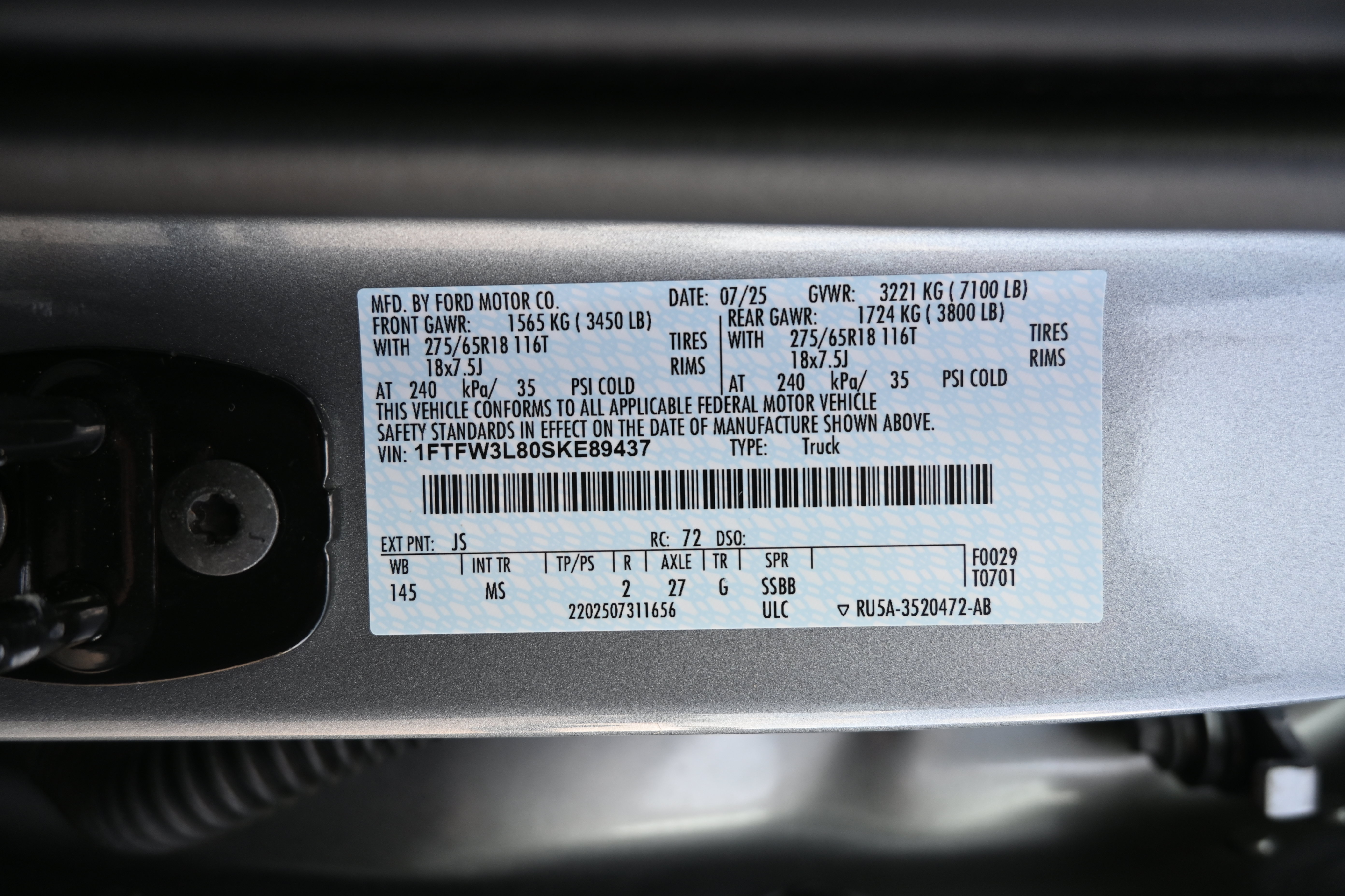 Used 2025 Ford F150 XLT w/ Equipment Group 301A Standard AWD/4WD image 10