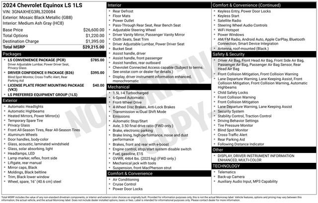 Used 2024 Chevrolet Equinox LS w/ LS Convenience Package FWD image 30