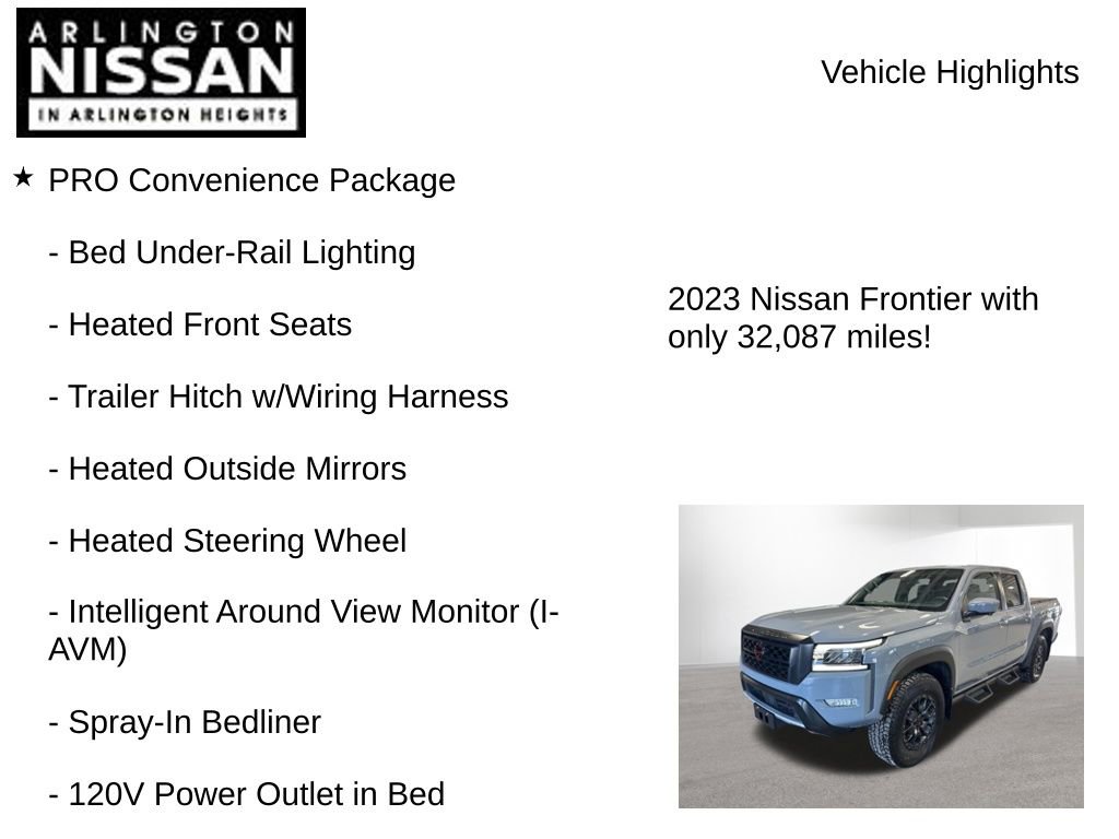 Certified 2023 Nissan Frontier PRO-4X w/ Pro-4X Premium Package image 8