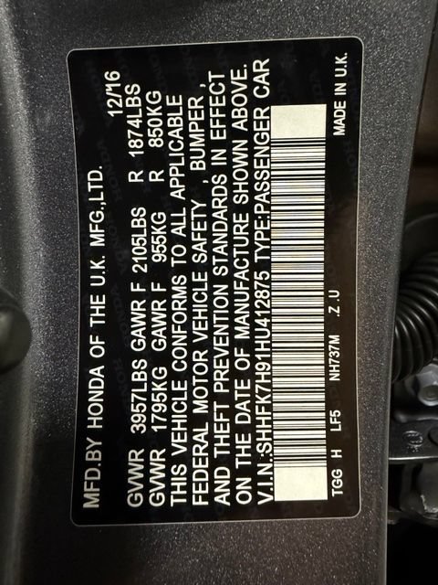 Used 2017 Honda Civic Sport Touring image 32