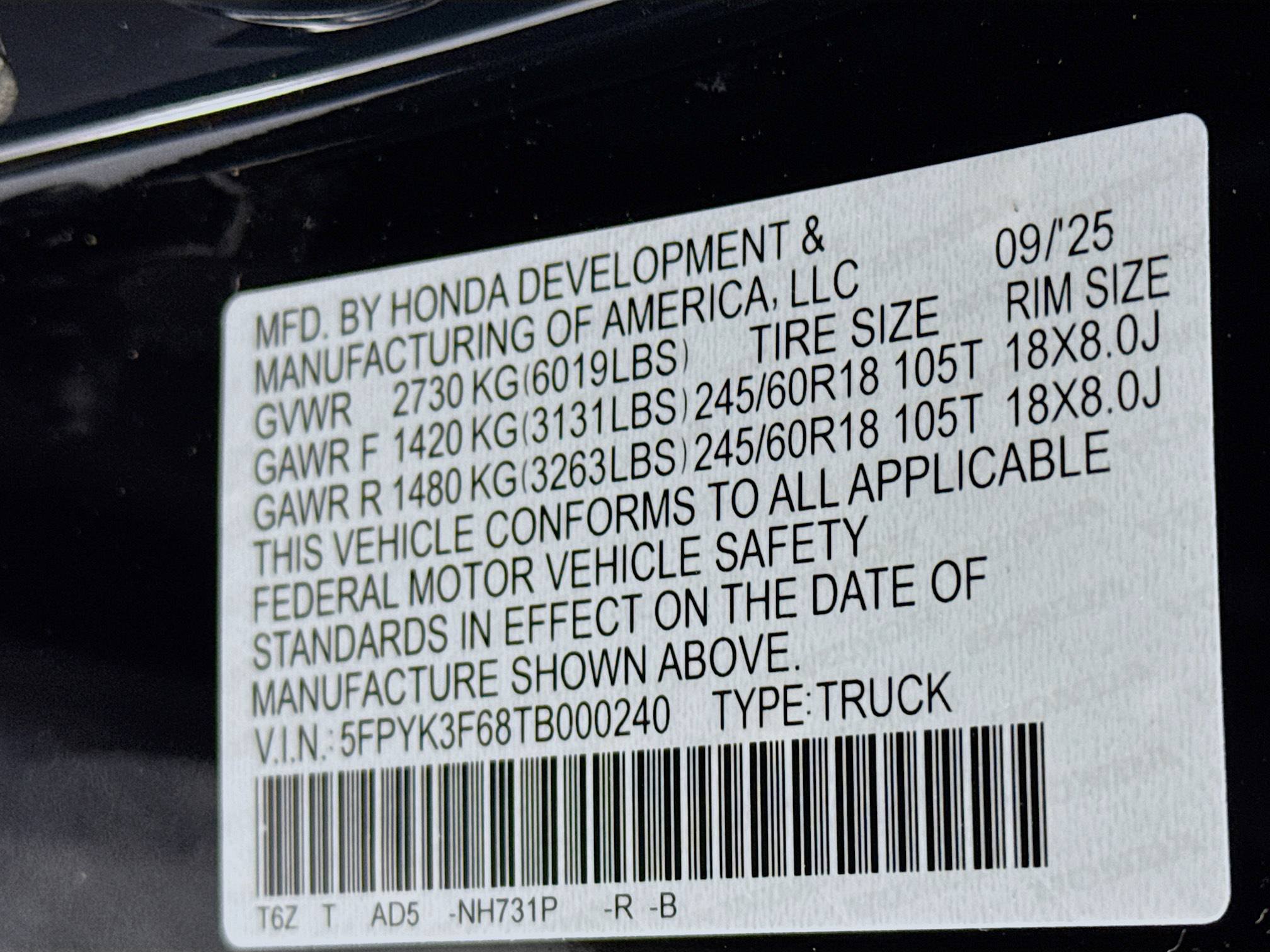 New 2026 Honda Ridgeline TrailSport image 32