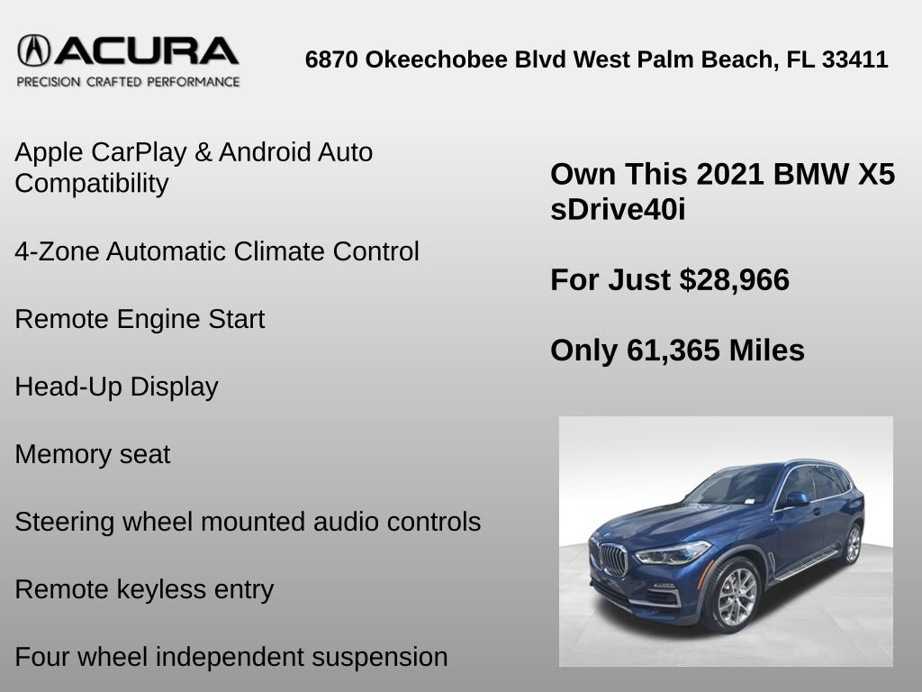 Used 2021 BMW X5 sDrive40i w/ Executive Package RWD image 18