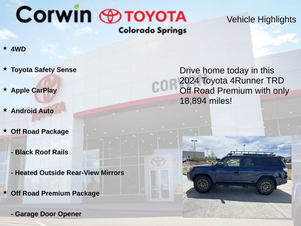 Used 2024 Toyota 4Runner TRD Off-Road Premium w/ Off Road Premium Plus Package image 7