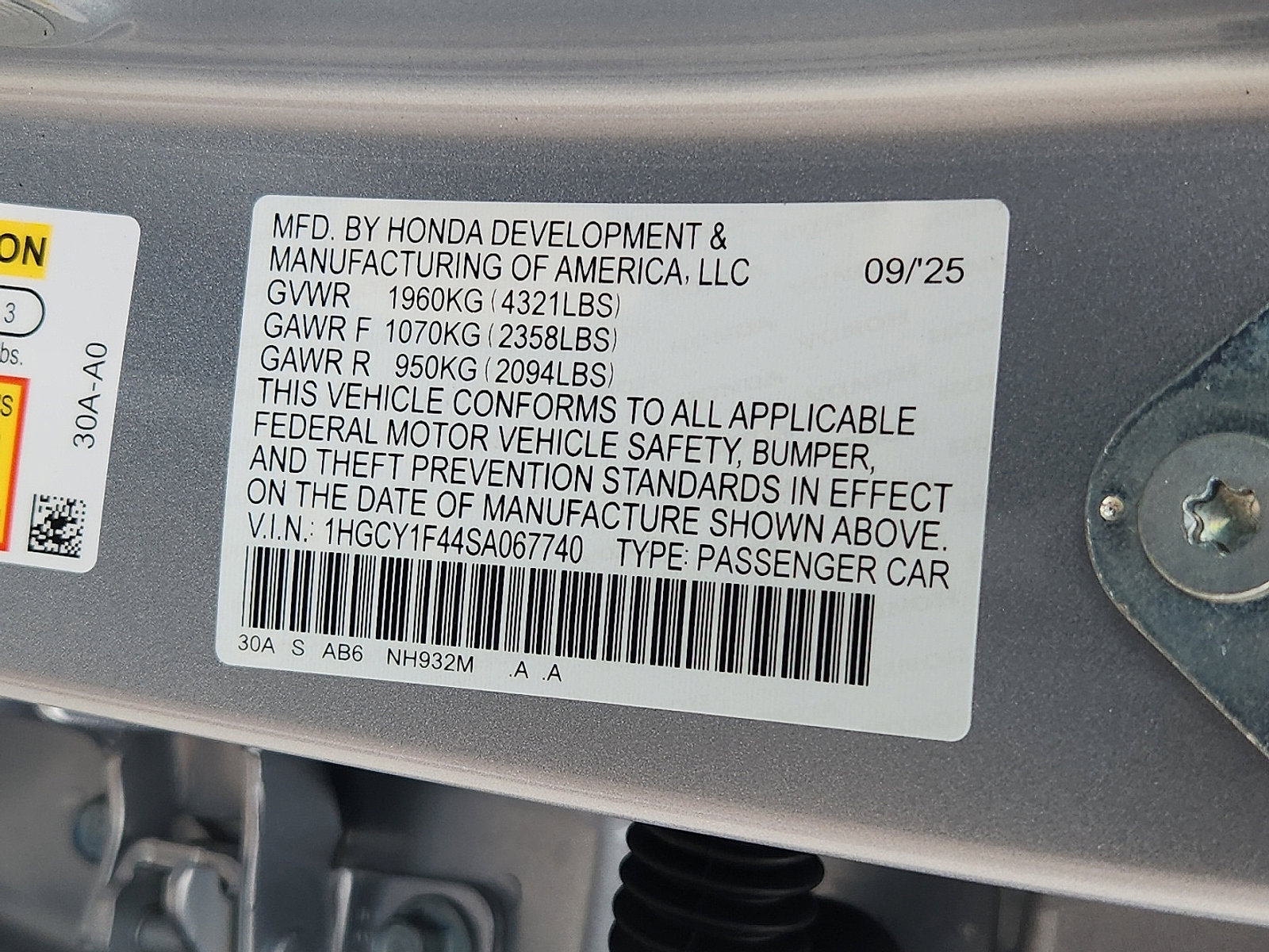 New 2025 Honda Accord SE image 17