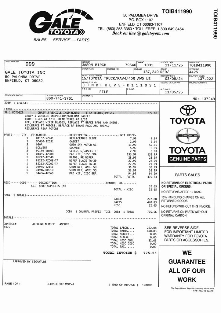 Used 2015 Toyota RAV4 LE image 10