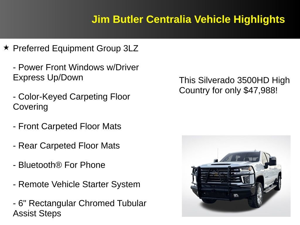 Used 2022 Chevrolet Silverado 3500 High Country w/ Safety Package II image 12