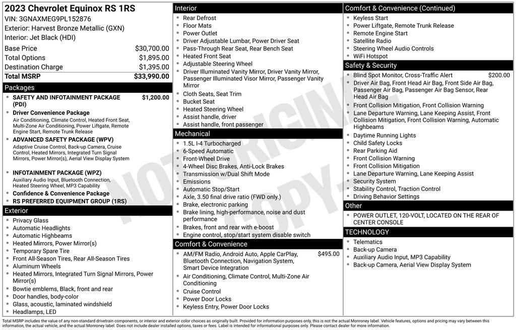 Used 2023 Chevrolet Equinox RS image 14
